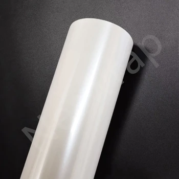 Премиум супер глянцевая жемчужно-белая виниловая пленка глянцевая жемчужно-белая пленка для обертывания автомобиля без пузырьков простая установка