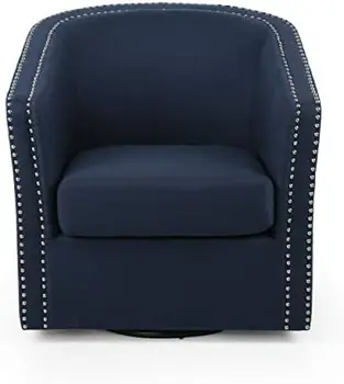 Современный тканевый вращающийся стул, зеленый, черный 31,25D x 30,25 W x 31,25H in