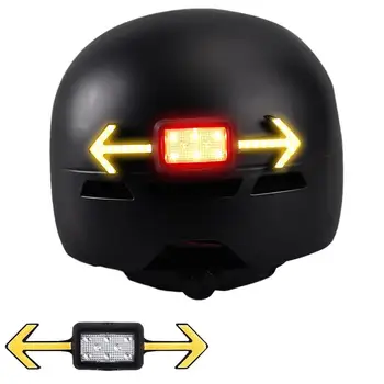 Фонари для велосипедного шлема с беспроводным дистанционным управлением, водонепроницаемые USB-перезаряжаемые сигнальные огни для горного велосипеда для высокой безопасности
